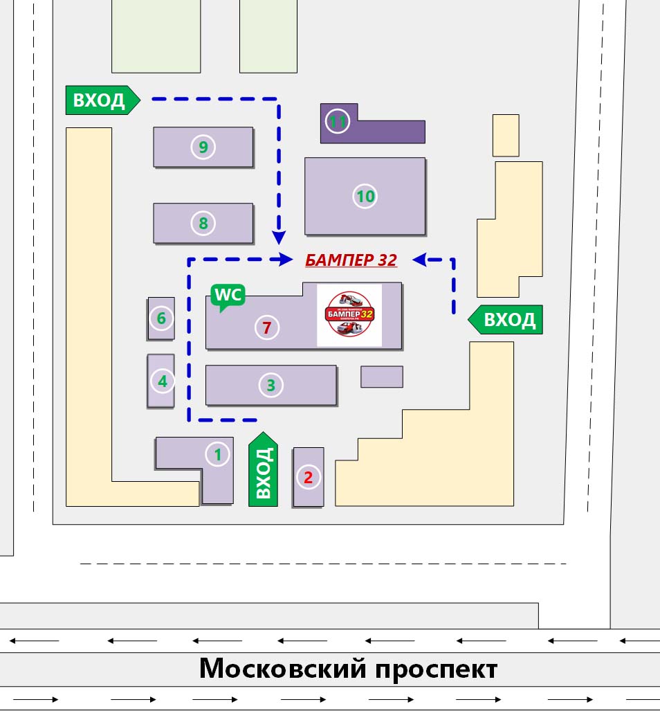 Схема проезда к пункту выдачи Бампер 32 Схема проезда к пункту выдачи Бампер 32